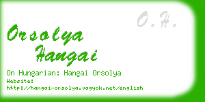 orsolya hangai business card